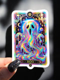 Boo Halloween Tarot Card Sticker